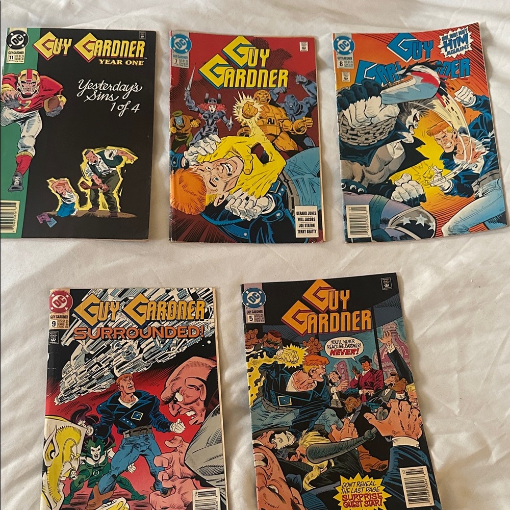 DC Comics Guy Gardner Comic Book Collection - Black, Yellow, Blue